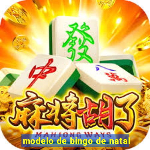 modelo de bingo de natal